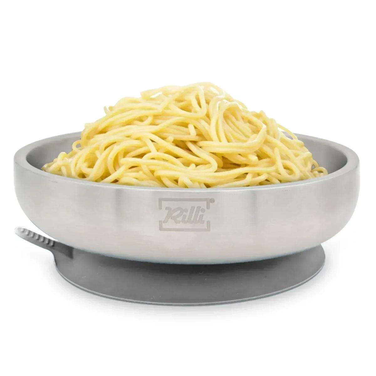 Tiefer Rilli Teller grau